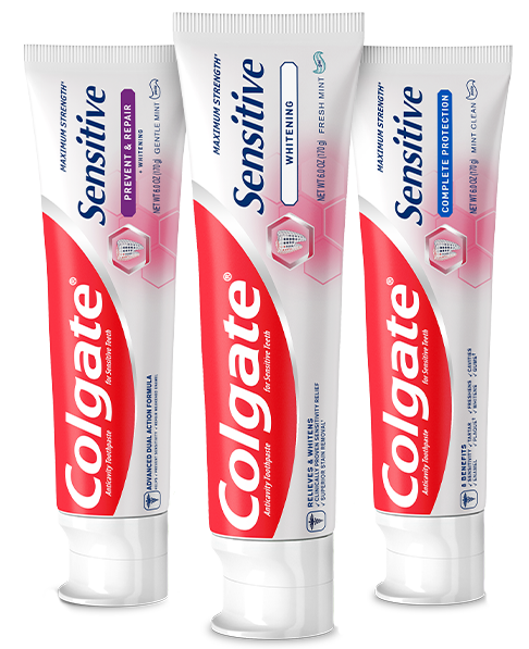 Oral care product samples for sensitive teeth