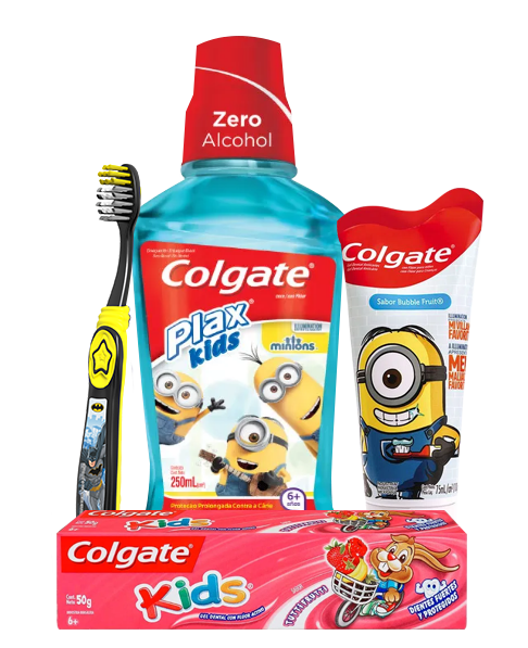 Pasta de dientes y cepillos de dientes para niños