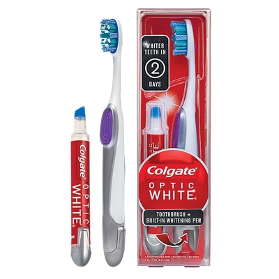 Cepillos dentales Colgate® Optic White®, limpieza y salud